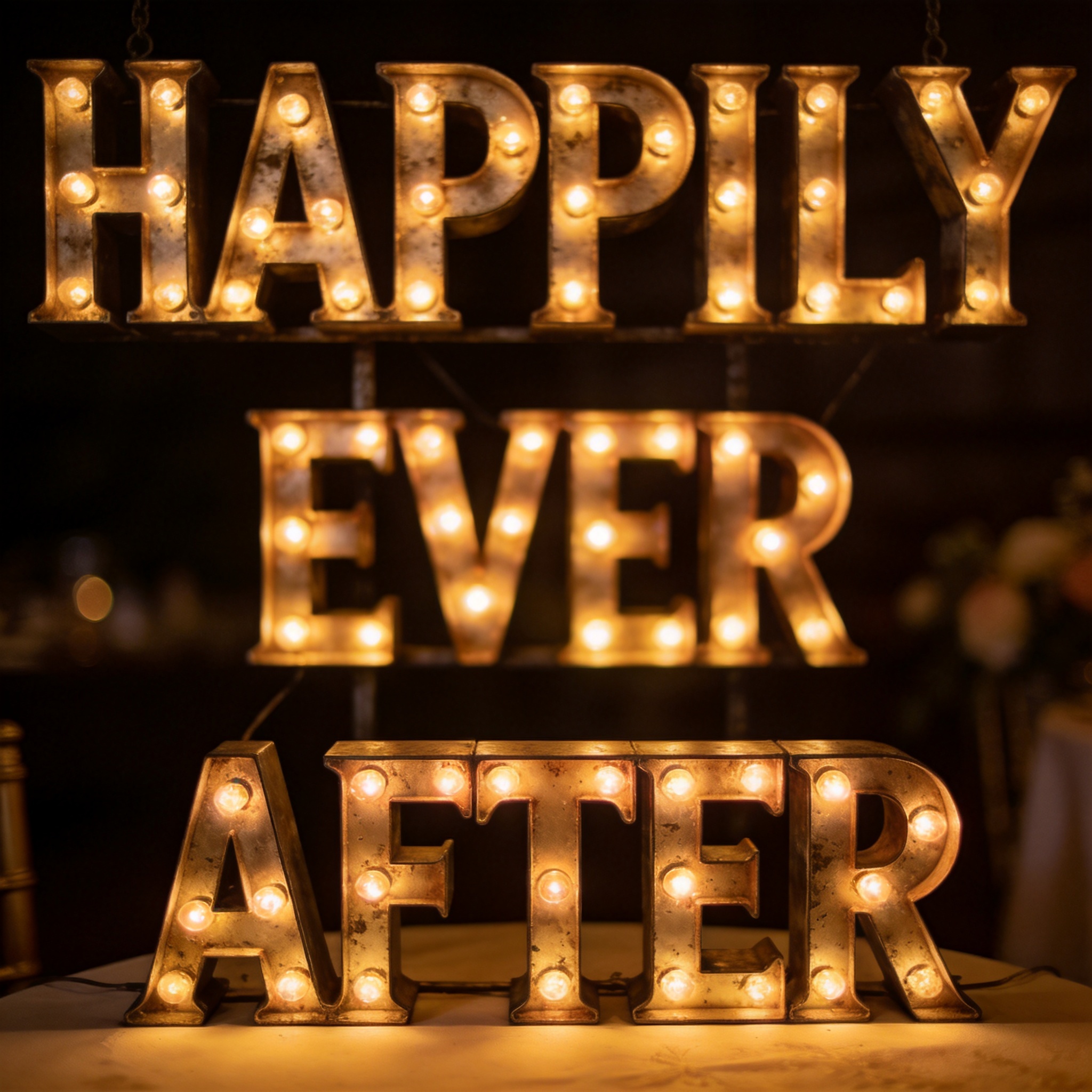 Beautiful marquee letter lights for events