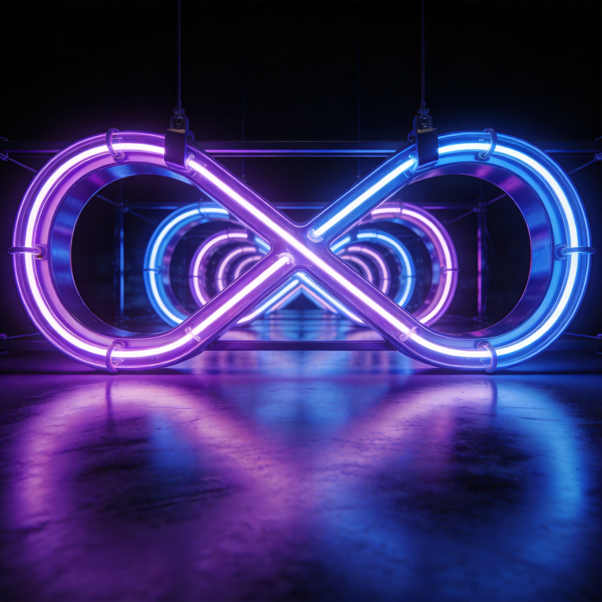 Infinity Mirror Letters Sign